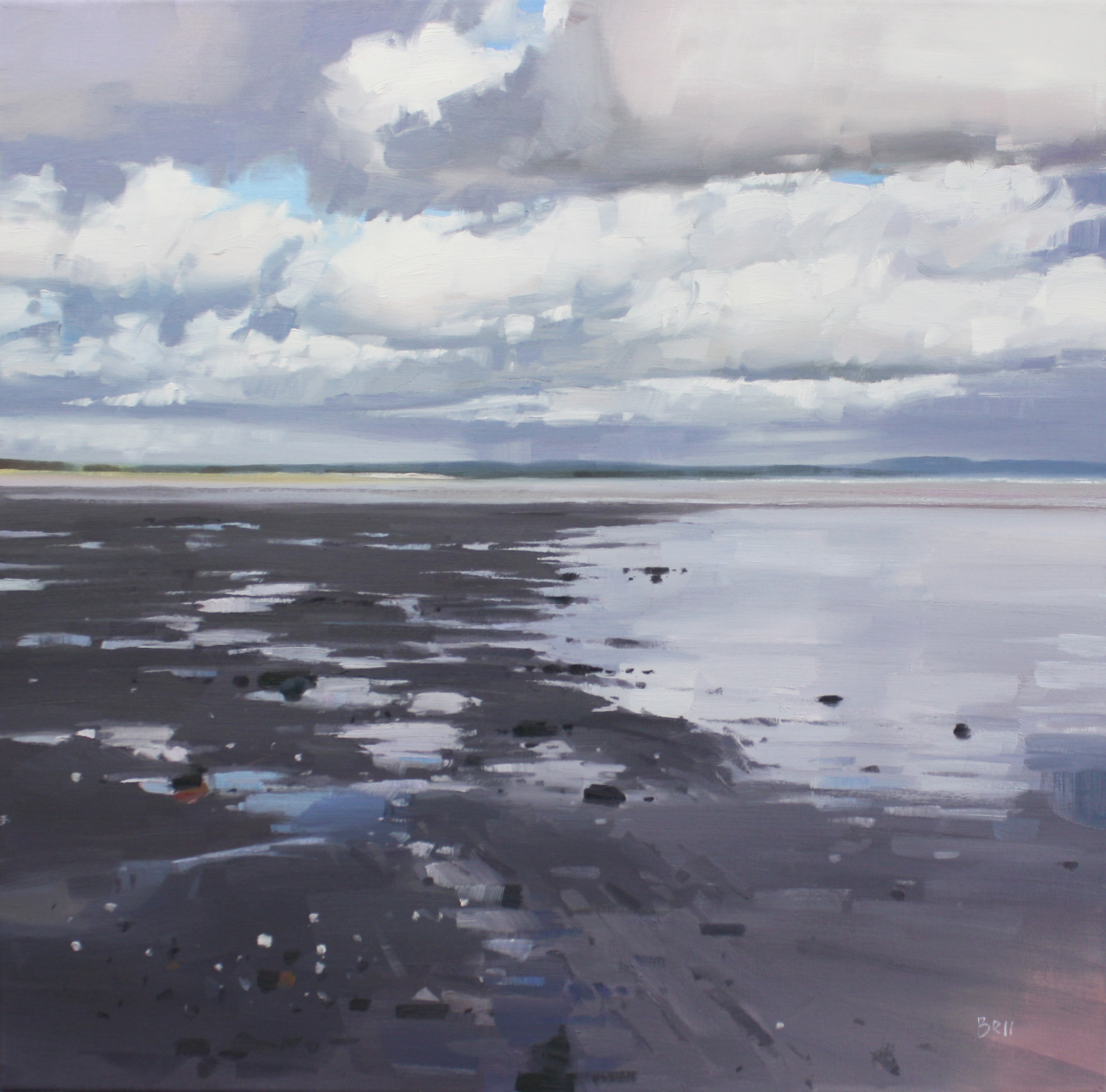 'Pools and Rocks on Luce Bay' by artist John Bell
